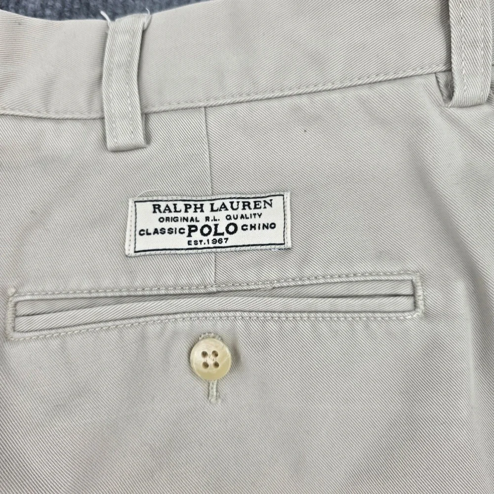 Polo Ralph Lauren Prospect Pant Mens 34x30 Tan Khaki Cotton Straight Chino